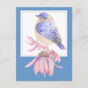 Inspirational Scripture Isaiah 40:10 Bluebird Postcard