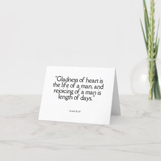 Inspirational Scripture Quote Greeting Card