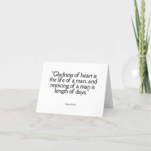 Inspirational Scripture Quote Greeting Card