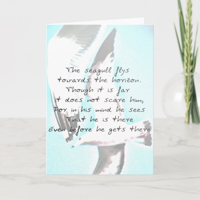 Inspirational Seagull Card (Front)