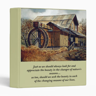 Inspirational Seasons of Our Lives 3 Ring Binder