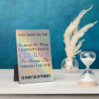Inspirational Serenity Prayer Colorful Rainbow
