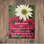 Inspirational Serenity Prayer Coneflowers Floral Jigsaw Puzzle at Zazzle