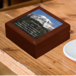 Inspirational Serenity Prayer Mount Rainier Gift Box<br><div class="desc">Store trinkets,  jewelry and other small keepsakes in this wooden gift box with ceramic tile featuring the a photo image of snow capped Mount Rainier along with the inspirational words of the Serenity Prayer. Select your gift box size and color.</div>