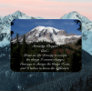 Inspirational Serenity Prayer Mount Rainier Magnet