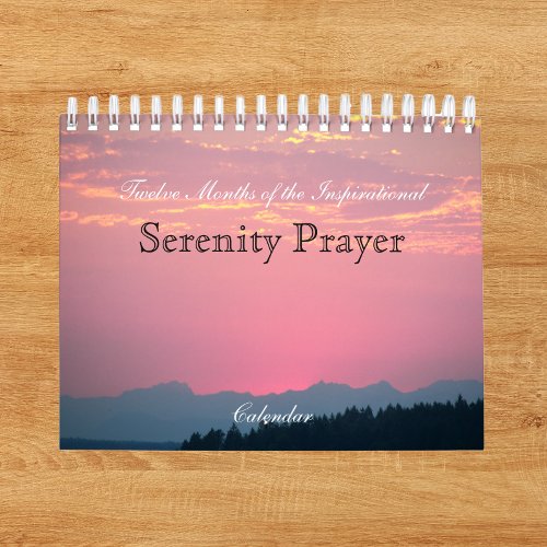 Inspirational Serenity Prayer Nature and Landscape Calendar