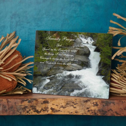 Inspirational Serenity Prayer Waterfall Plaque