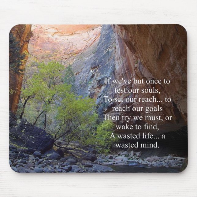 Inspirational Setting Goals Mouse Pad (Front)