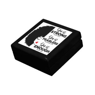 Inspirational She Is Jewelry Keepsake Box