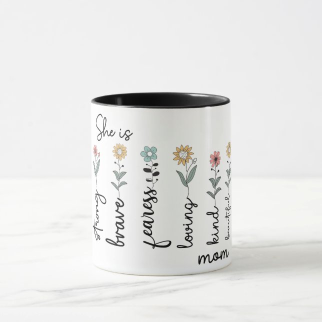 Inspirational She Is Mom Mug (Center)