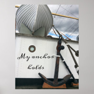 Inspirational Ships Anchor Poster