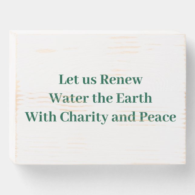 Inspirational Sign (Front Horizontal)