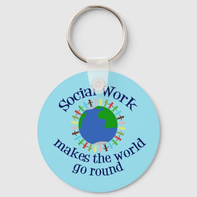 Inspirational Social Work Quote Keychain (Front)
