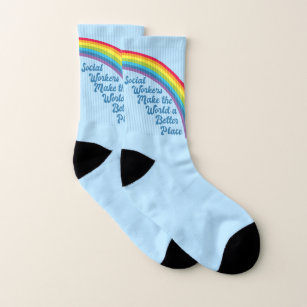 Inspirational Social Work Rainbow Socks