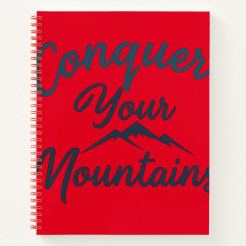 Inspirational Spiral Notebook for Journey