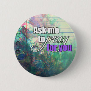 Inspirational Spiritual Christian Prayer Warrior Button