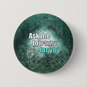 Inspirational Spiritual Christian Prayer Warrior Pinback Button
