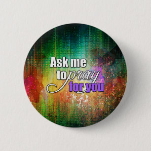 Inspirational Spiritual Christian Prayer Warrior Pinback Button