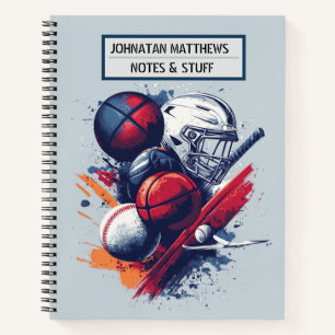 Inspirational sports themed Notebook