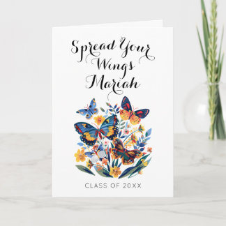 Inspirational Spread Your Wings Graduate Greeting Card