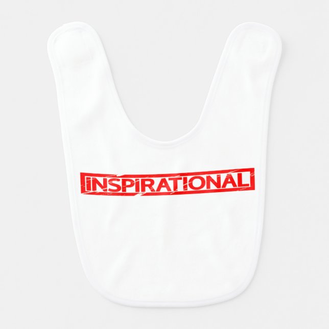 Inspirational Stamp Baby Bib (Front)