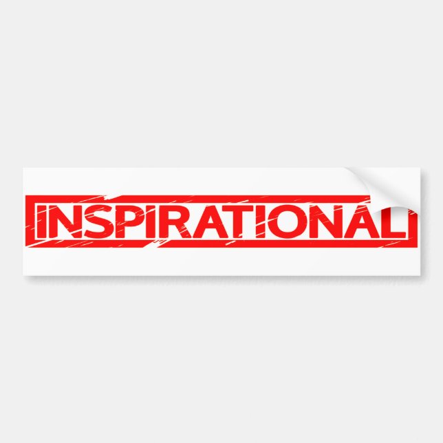Inspirational Stamp Bumper Sticker (Front)