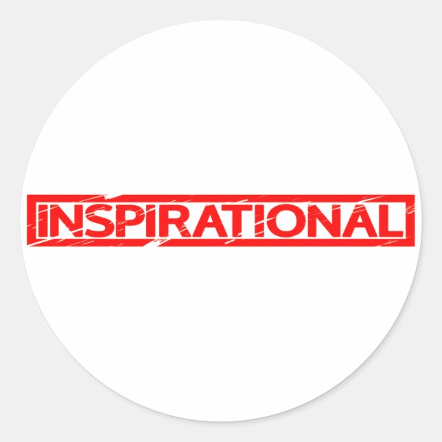 Inspirational Stamp Classic Round Sticker (Front)