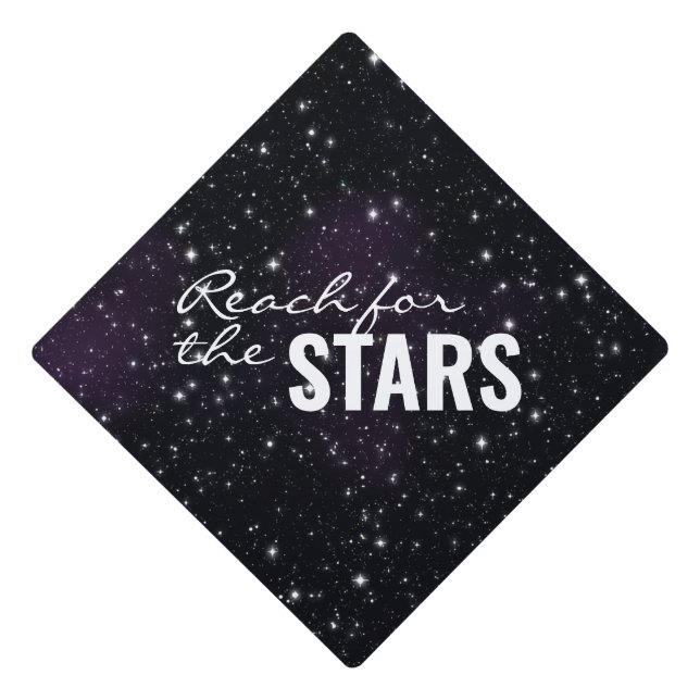 Inspirational Stars Space Graduation Class of 2020 Cap Topper (Front)