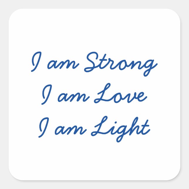 Inspirational Stickere Square Sticker (Front)
