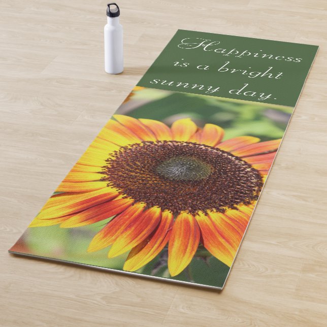 Inspirational Sunflower Quote Yoga Mat (In Situ)