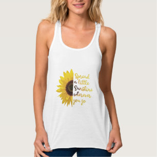 Inspirational Sunflower Tank Top