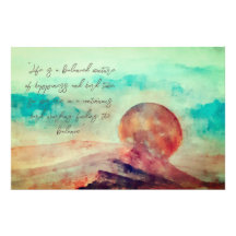 Inspirational Sunny Clouds and Desert Landscape