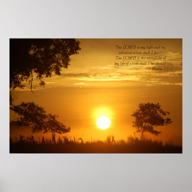 Inspirational Sunrise Picture Poster (Front)