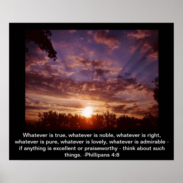 Inspirational sunrise poster (Front)