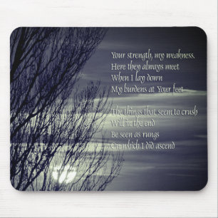 Inspirational Sunset Prayer  Mouse Pad
