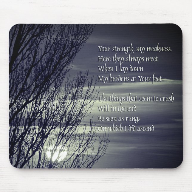 Inspirational Sunset Prayer  Mouse Pad (Front)