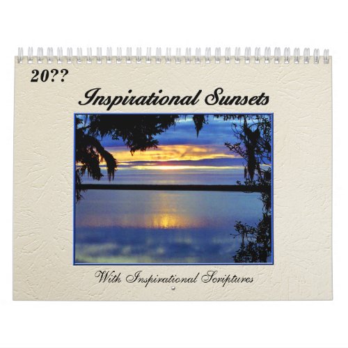 Inspirational Sunsets with Inspirational Scripture Calendar