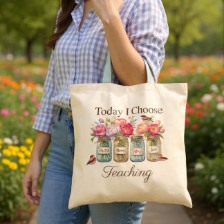 Inspirational Teacher Gift Faith, Hope, Love & Joy Tote Bag