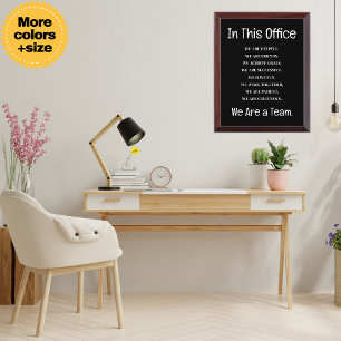 Inspirational Teamwork Quote Poster for Office Award Plaque