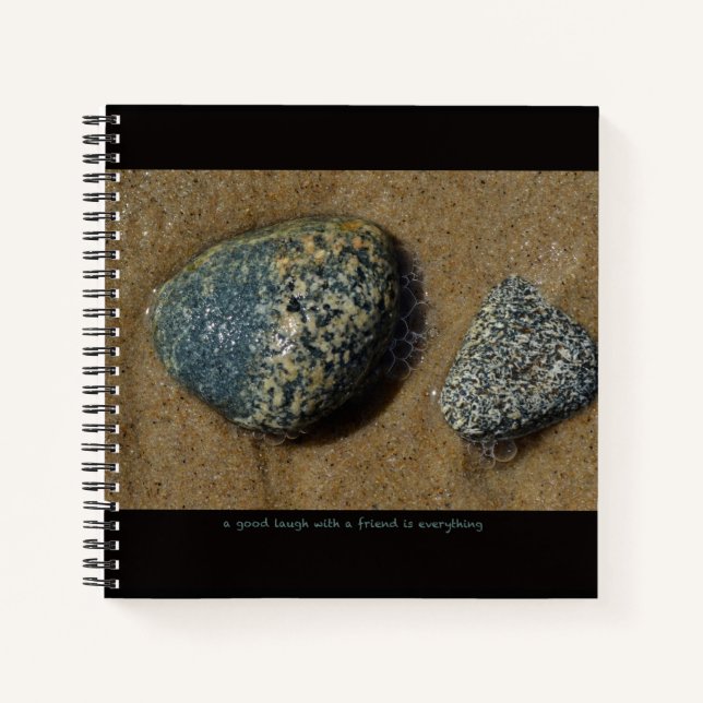 Inspirational text and photo.  notebook (Front)