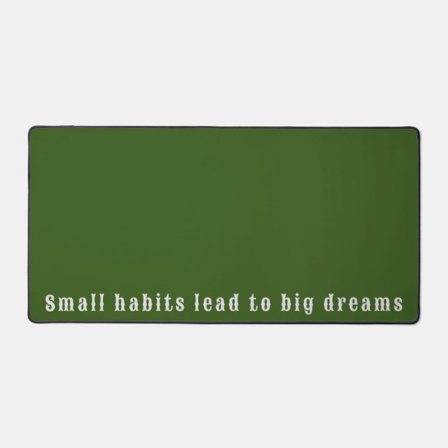 Inspirational Text Quote Men’s Desk Mat (Front)