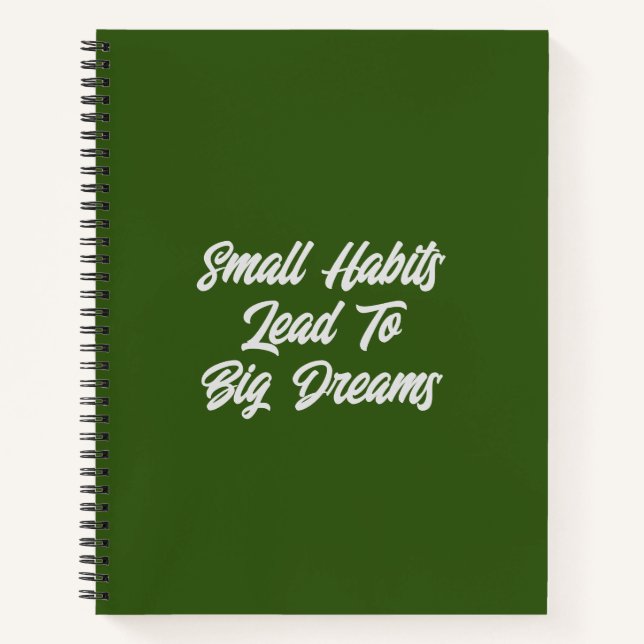 Inspirational Text Quote Men’s Notebook (Front)
