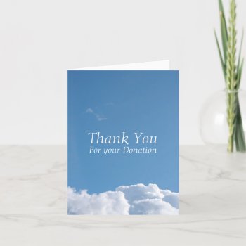 Inspirational Thank You For Your Donation Custom C by InMemory at Zazzle