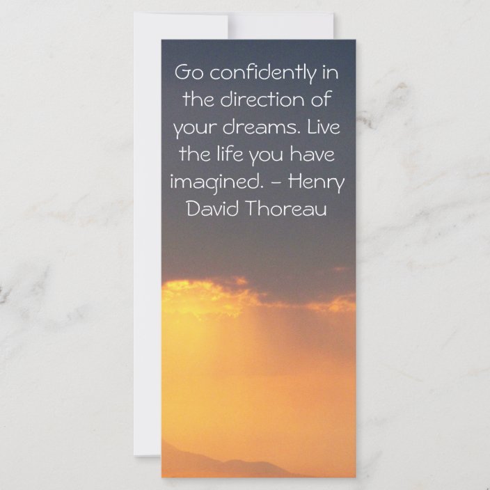 Inspirational Thoreau Quote | Zazzle.com