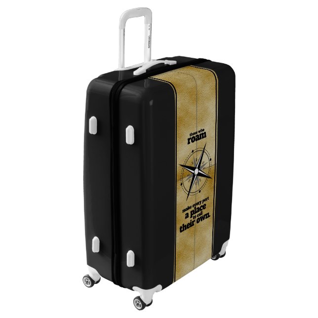 Inspirational Those Who Roam ... Luggage (Rotated Left)