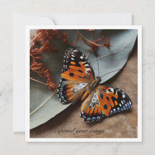 Inspirational Tiger Butterfly Spread Your Wings Invitation