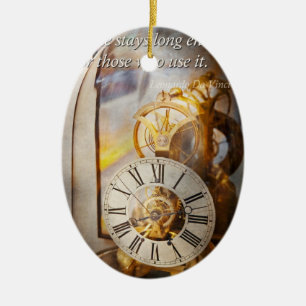 Inspirational - Time - A look back in time Ceramic Ornament