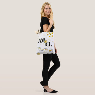 Inspirational Tote Bag – AMEL Golden Lotus for Wom