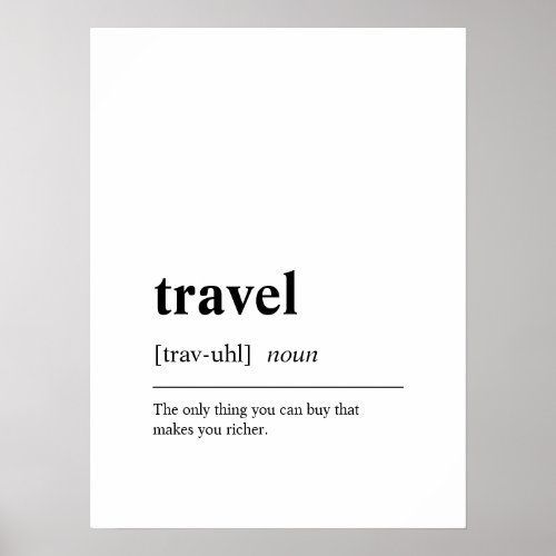 Inspirational Travel Quote Poster