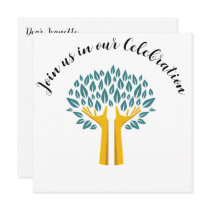 Inspirational Tree of Life Cancer Survivor Party Invitation